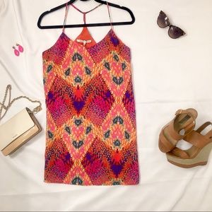 Print shift dress